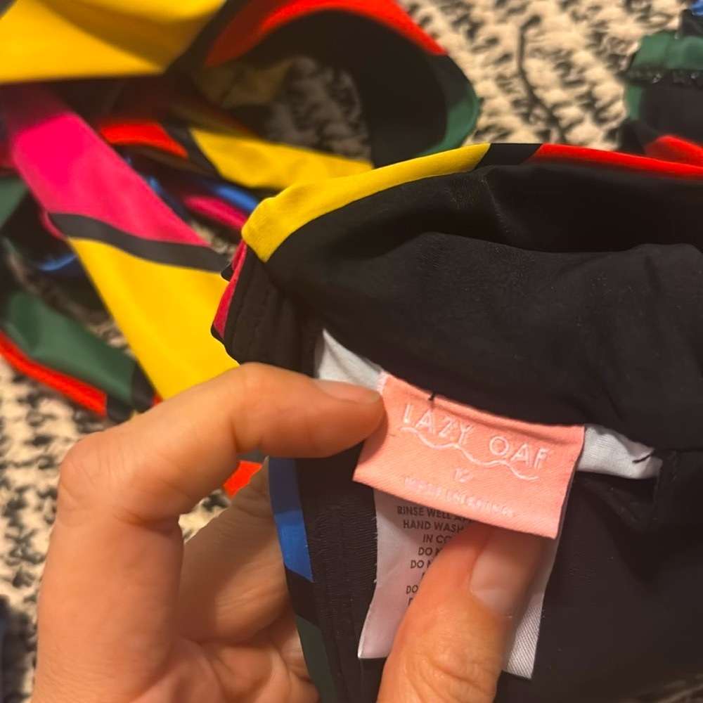 Lazy Oaf Striped Wrap Bikini Set - Picture 4 of 8